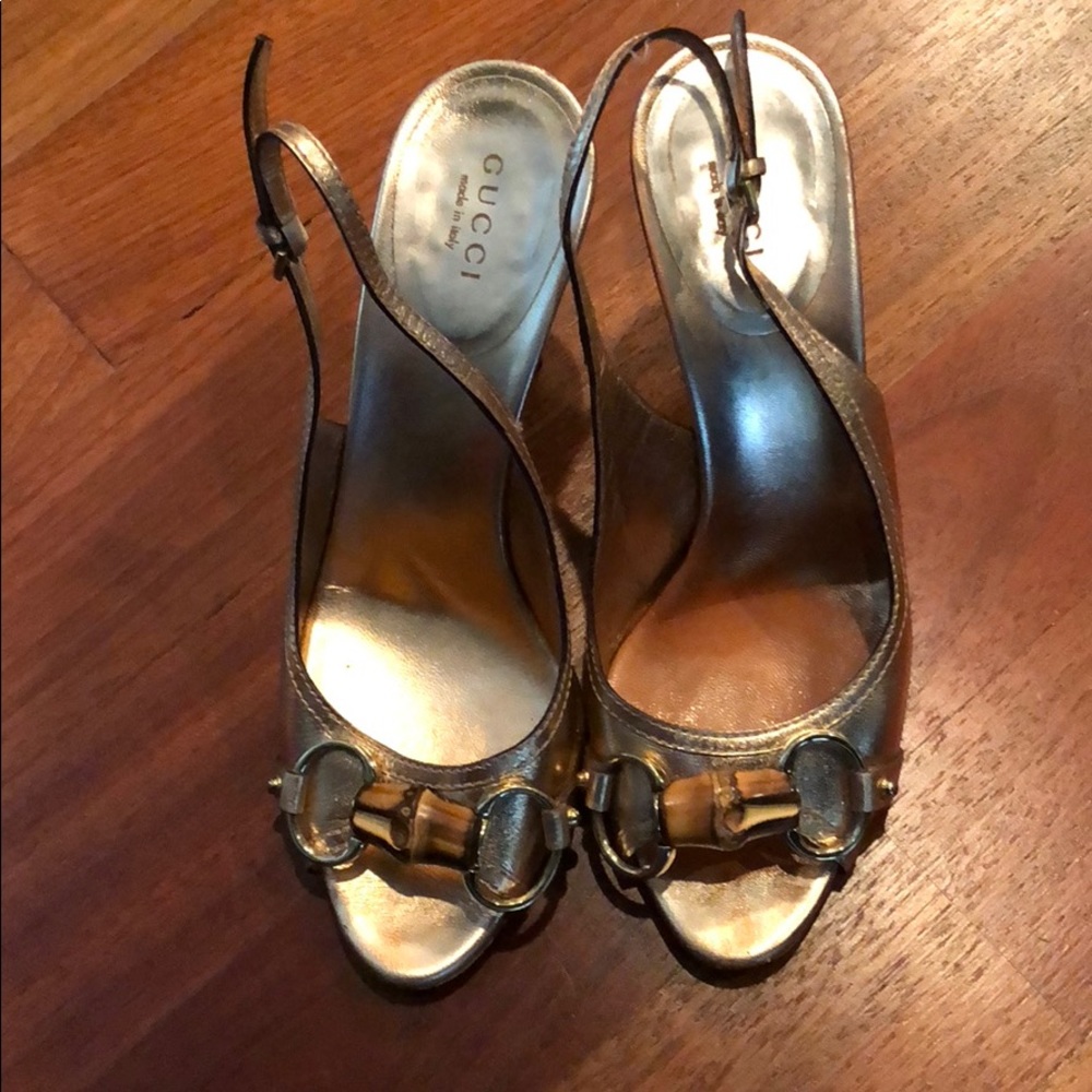 Super cute Gucci slingback in rose gold 6 or 6.5